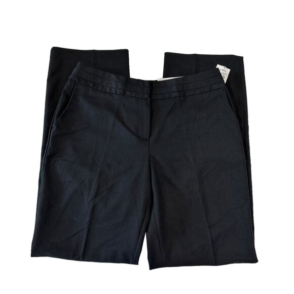 CATO CONTEMPORARY Women SZ 8 Black Lower Rise Dress Pant Trouser Straight Legs - Picture 2 of 15